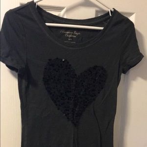 American Eagle heart shirt